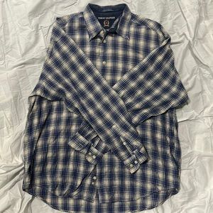 Vintage Tommy Hilfiger striped long sleeve button up T size XL
